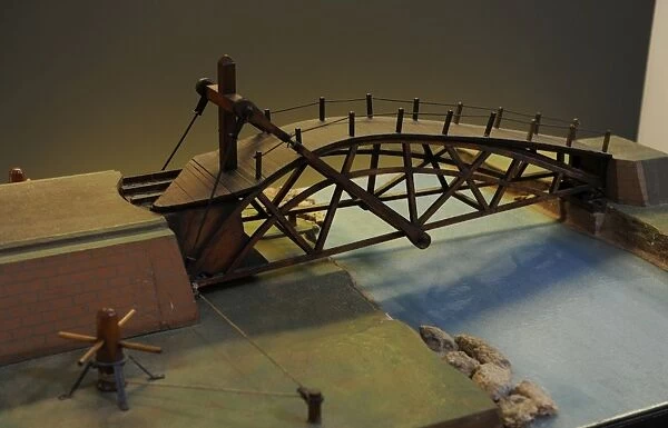 Parabolic bridge. Model by Ermenegildo Menighetti, 1952-1953