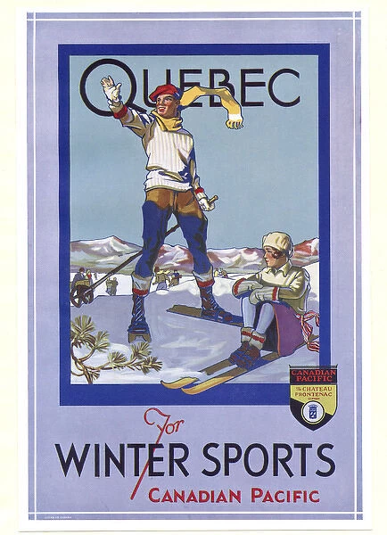 Poster design for Quebec Winter Sports