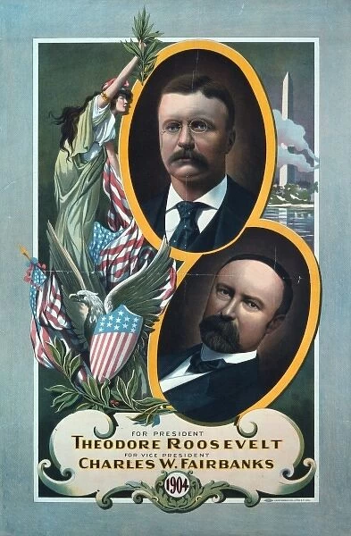For President, Theodore Roosevelt, For Vice President, Charl