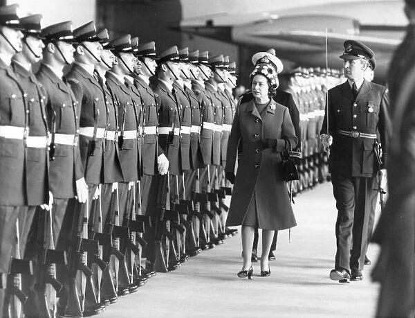 Queen Elizabeth II visits RAF Brize Norton, 1971