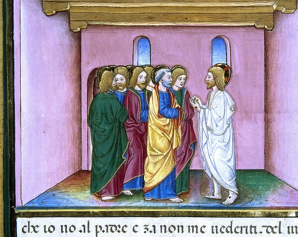 Risen Jesus announces to the disciples the coming of the Hol