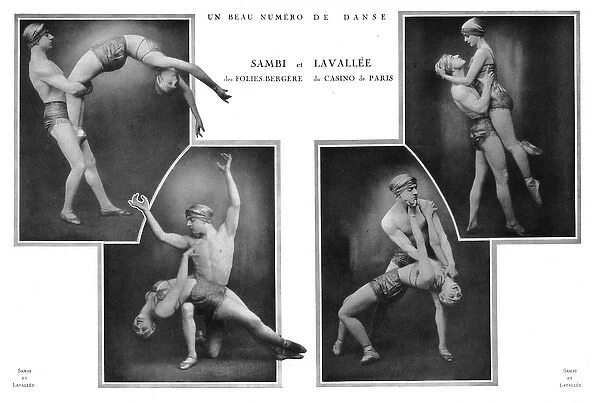 Sambi and Lavalee, dancers of the Paris music hall, 1925