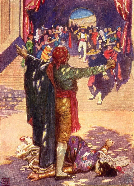Scene from the opera, Carmen, by George Bizet