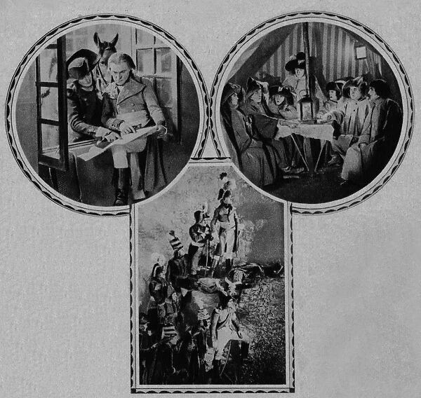 Scenes from Abel Glances French film Napoleon, 1926