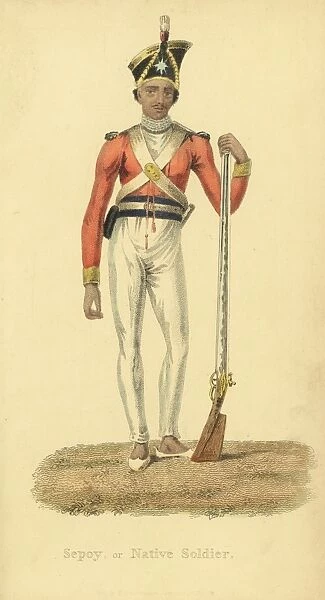 Sepoy, sipahee or native Indian soldier