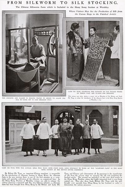 From silkworm to silk stocking - British Empire Exhibition
