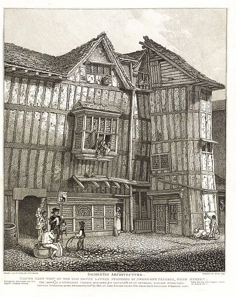 South-east view of a Tudor house in Sweedon s