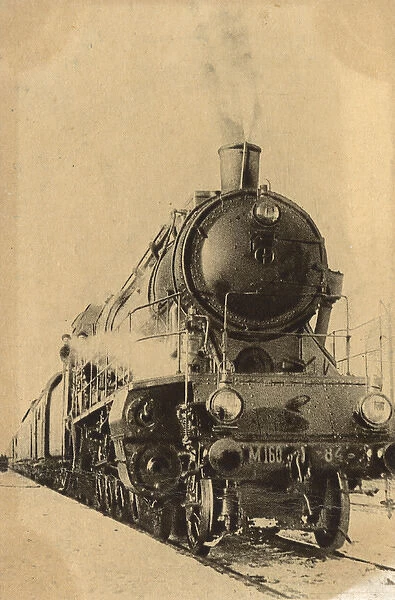 Soviet-era Series M 160-84 Steam Locomotive - Russia