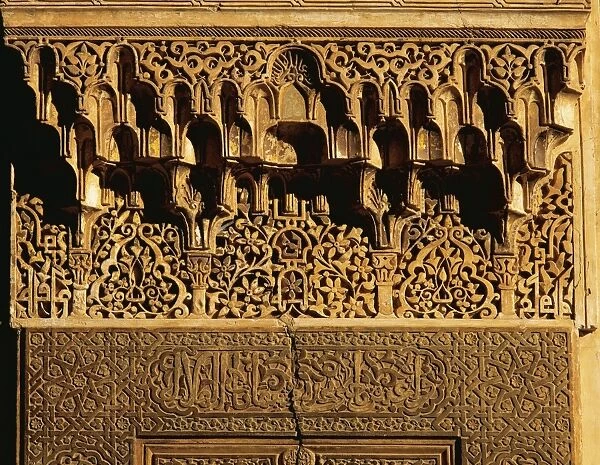 Spain. Granada. The Alhambra. Royal Palace. Detail
