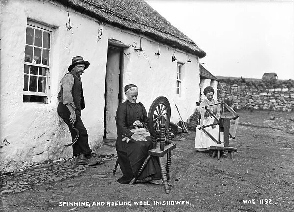 Spinning and Reeling Wool, Inishowen