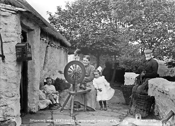 Spinning Wool for Donegal Homespun, Inishowen