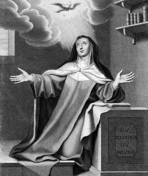 St Teresa of Avila as supplicant