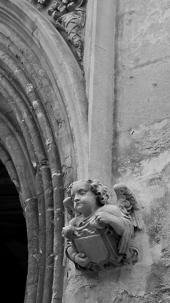 Stone carving on a building, Oxford