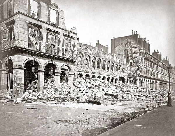 Street damage, Paris Commune 1871