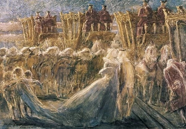 The Sun King. 1890s. Oil on canvas. ITALY. Rome