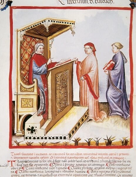 Tacuinum Sanitatis. Late XIV century. Ibn Butlan and pupils