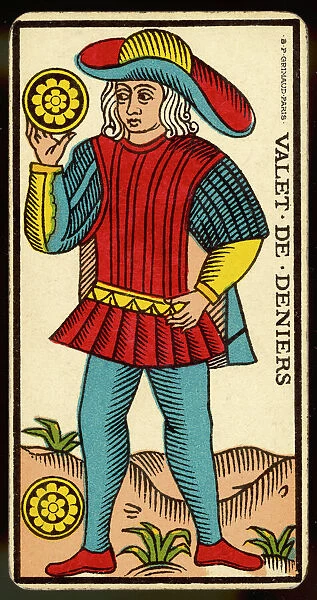 Tarot Card - Valet de Deniers (Page of Coins)