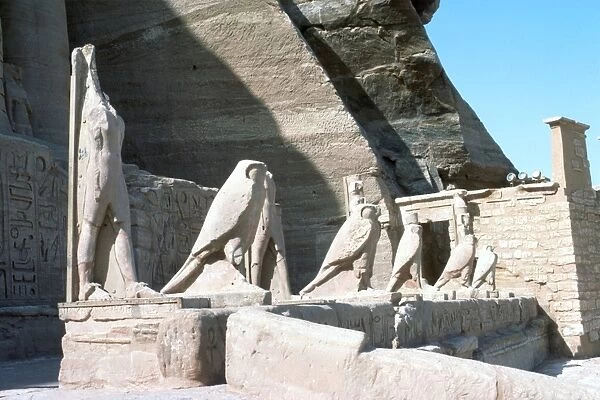 Temple of Abu Simbel, Egypt - the Falcons