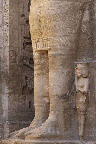 Temple of Ramses III. Great colossal statues of Ramses III d