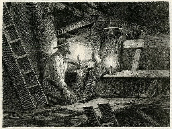 TIN MINERS RESTING  /  1880