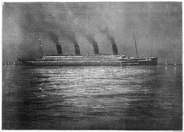 Titanic at Cherbourg