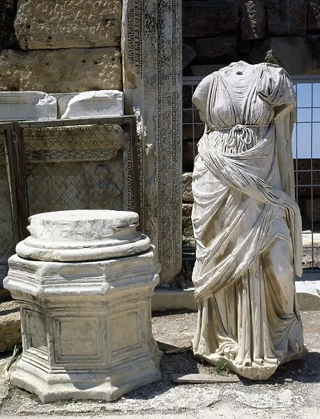 Turkey. Hierapolis. Roman statue. Woman. From theatre. 2nd C
