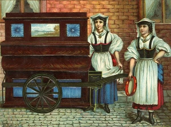 Victorian Scrap - street barrel organ
