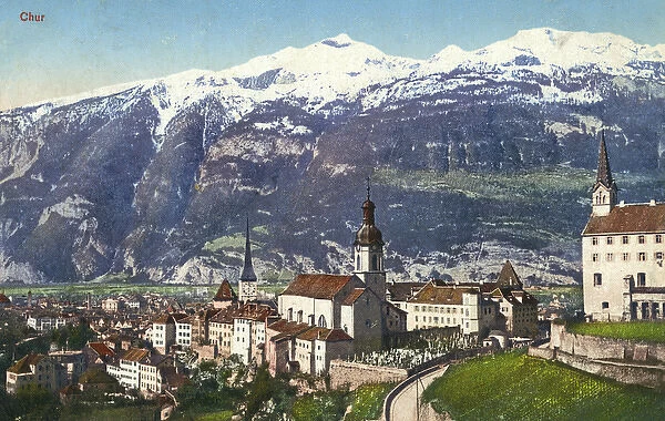 View of Chur (Coire), Grisons, Switzerland