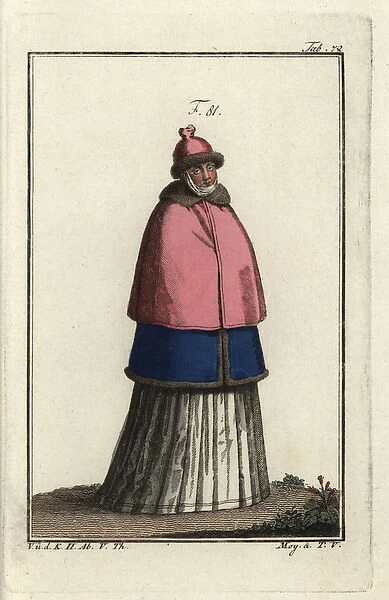 Woman of Bohemia in the fashion of the 16th century