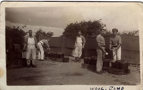 WW1 Field Kitchen, Bovington Army Camp, Wool, Purbeck, Dorset, England. Date: 1910s