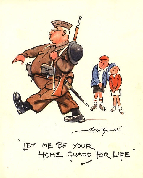 WW2 Valentines Day card, Home Guard