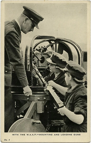 WW2 - With the W. A. A. F. - Mounting and Loading Guns