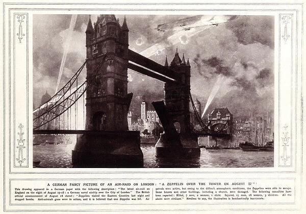 Zeppelin raid on London 1915