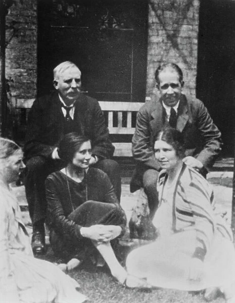 E. Rutherford together with Niels Bohr