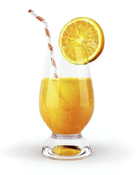 Glass of orange juice, artwork F007  /  8287