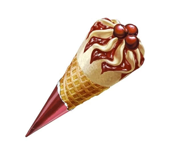 Ice cream cone, artwork F007  /  8257