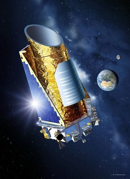 Kepler Mission space telescope, artwork