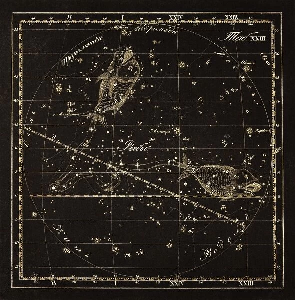 Pisces constellation, 1829 C016  /  4409