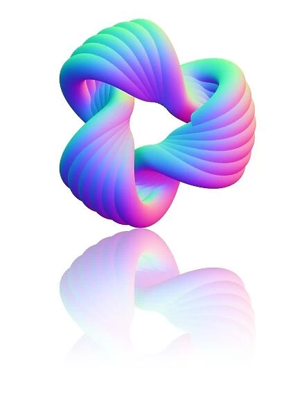 Torus knot, computer artwork