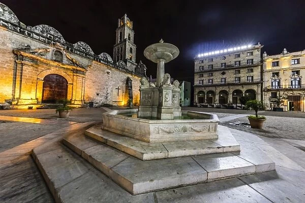 Fuentes de los Leones (Fountains of the Lions), in the Plaza de San Francisco, Havana