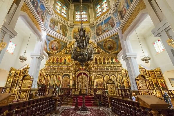 Interior, Ascension Cathedral (Zenkov Cathedral), Panfilov Park, Almaty, Kazakhstan
