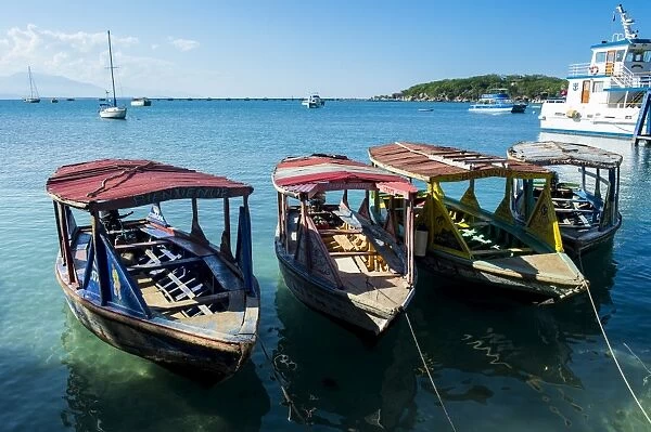 Local tourist boats Labadie, Haiti, Caribbean, Central America