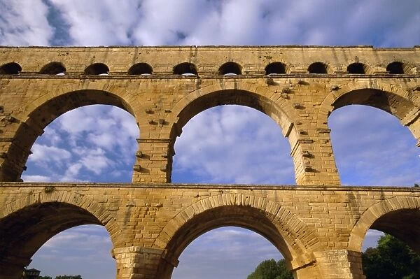 Roman aqueduct, Pont du Gard, UNESCO World Heritage Site, near Avignon