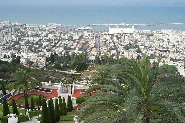 Shrine of the Bab, Bahai Gardens, Haifa, Israel, Middle East