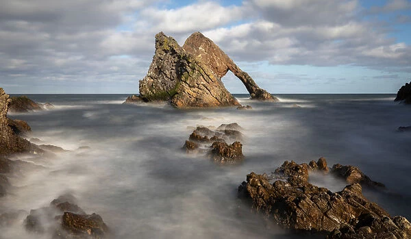 Bow Fiddle Rock, Portknockie, Moray, Buckie, Scotland, UK