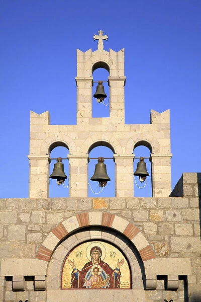 The Holy Convent Evangelismos, Patmos, Dodecanese, Greek Islands, Greece, Europe