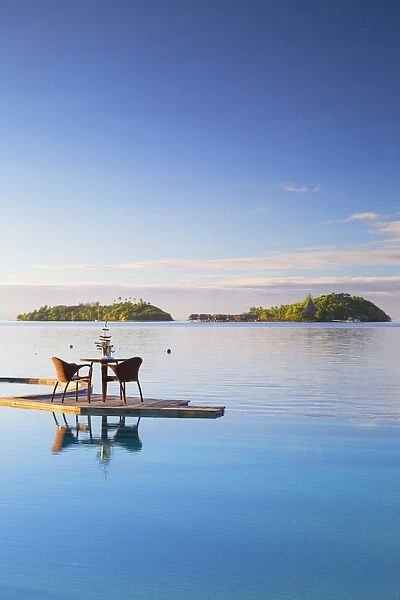 Pool of Sofitel Hotel and Sofitel Private Island, Bora Bora, Society Islands, French Polynesia