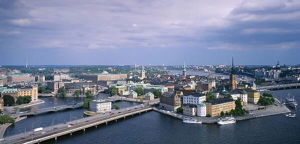 10128079. SWEDEN Stockholm View over city and waterfront