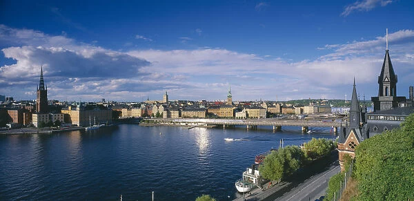 10128080. SWEDEN Stockholm View of city and waterfront