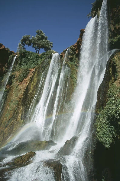 20069470. MOROCCO Middle Atlas Cascades d Ouzoud Waterfalls of the Olives